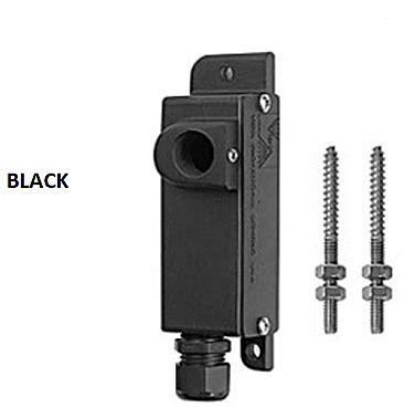 tree mount junction box|Vista Black Tree Mount Junction Box .